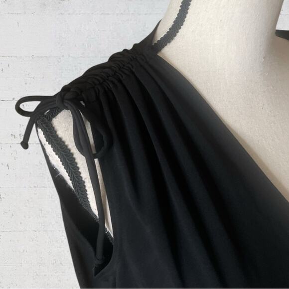 VTG Y2K Taboo Babydoll Asymmetrical Maxi Dress 2X Fairy Goth Black Pink - Picture 6 of 16